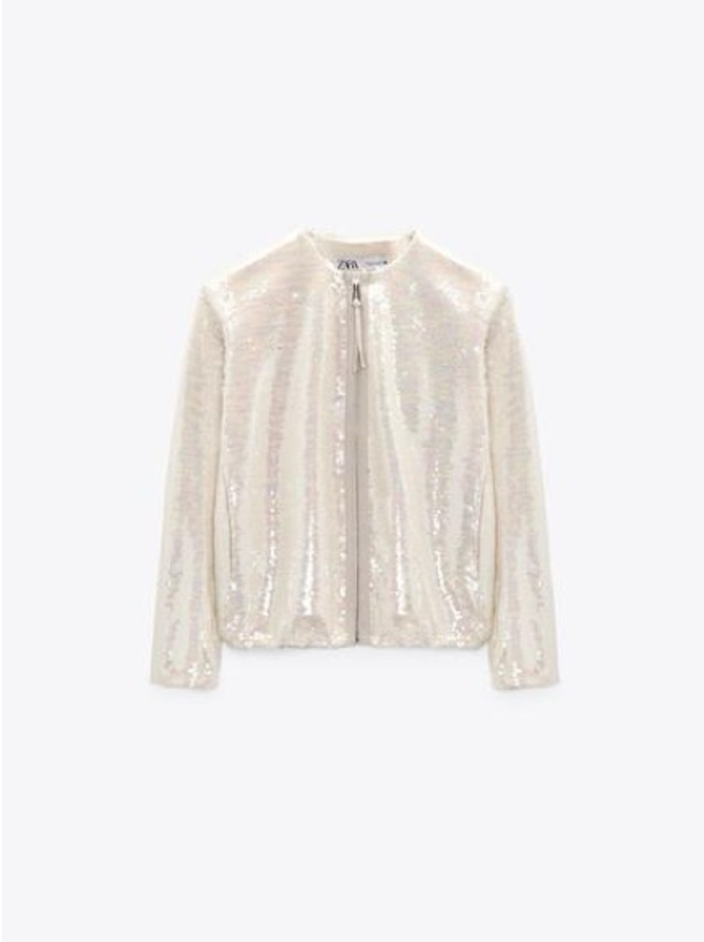 NWT- Zara Sequin Bomber Jacket